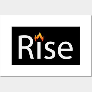 Rise motivation artwork Posters and Art